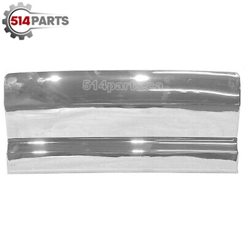 2015 - 2019 GMC SIERRA 2500/3500/DENALI FRONT BUMPER COVER TRIM PANEL CHROME FILLER PIECE FOR USE WITHOUT LICENSE PLASTE - PANNEAU DE GARNITURE DE PARE-CHOC AVANT PIECE DE REMPLISSAGE CHROMEE a UTILISER SANS PLATRE DE LICENCE