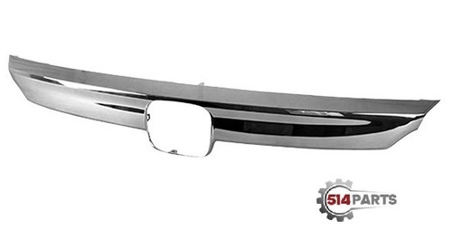 2018 - 2019 HONDA ACCORD SEDAN GRILLE MOULDING CENTER CHROME SMOKE BLACK WITH SPORT- MOULURE DE GRILLE CENTRALE CHROME NOIR FUME AVEC SPORT