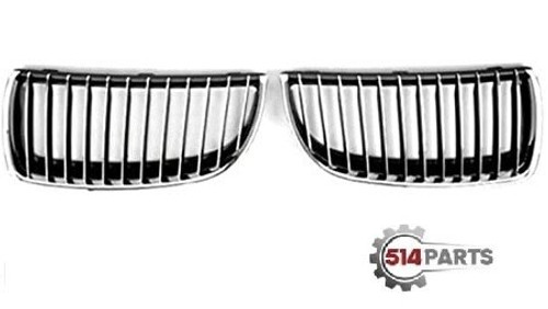 2006 - 2008 BMW 3 SERIES GRILLE CHROME/BLACK 325I/XI/328I/XI 06-08 - CALANDRE CHROME / NOIR 325I / XI / 328I / XI 06-08