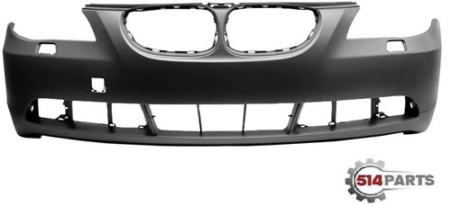 2004 - 2007 BMW 5 SERIES FRONT BUMPER NO M PKG NO SENSORS - PARE-CHOC AVANT SANS M PKG SANS SENSORS