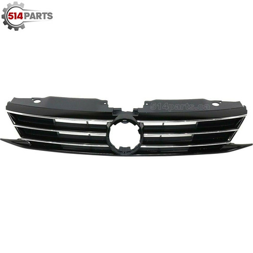 2015 - 2018 VOLKSWAGEN JETTA SEDAN except GLI FRONT BUMPER COVER GRILLE BLACK with CHROME MOLDING without COLLISION WARNING - CALANDRE NOIR avec MOULURE CHROMEE pour PARE-CHOCS AVANT sans AVERTISSEMENT DE COLLISION 2015 - 2018 VOLKSWAGEN JETTA SEDAN except GLI FRONT BUMPER COVER GRILLE BLACK with CHROME MOLDING without COLLISION WARNING - CALANDRE NOIR avec MOULURE CHROMEE pour PARE-CHOCS AVANT sans AVERTISSEMENT DE COLLISION