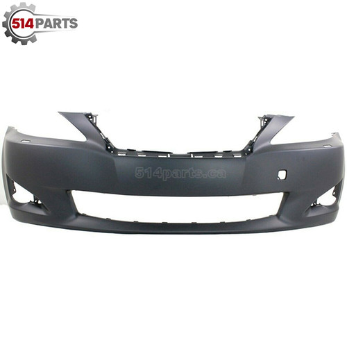 2009 - 2010 LEXUS IS250/350 SEDAN FRONT BUMPER COVER without SENSOR HOLES with HEADLIGHT WASHER HOLES - PARE-CHOCS AVANT sans TROUS DE CAPTEUR avec TROUS de LAVE-PHARES