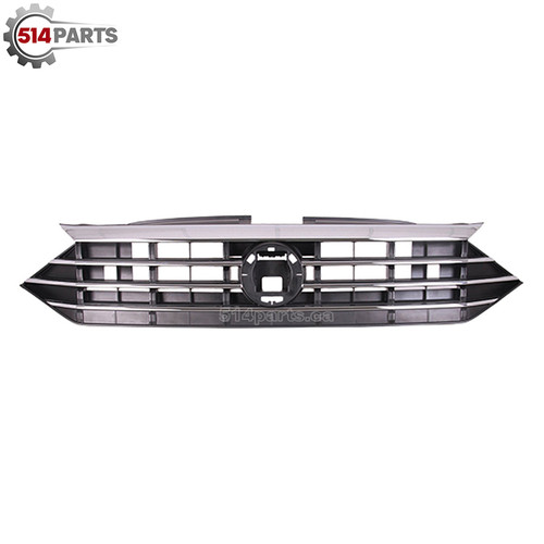 2019 - 2020 VOLKSWAGEN JETTA ALL MODELS except GLI and R-LINE FRONT BUMPER COVER GRILLE BLACK with CHROME MOLDINGS - CALANDRE pour PARE-CHOC AVANT NOIR avec MOULURES CHROMEE 2019 - 2020 VOLKSWAGEN JETTA ALL MODELS except GLI and R-LINE FRONT BUMPER COVER GRILLE BLACK with CHROME MOLDINGS - CALANDRE pour PARE-CHOC AVANT NOIR avec MOULURES CHROMEE
