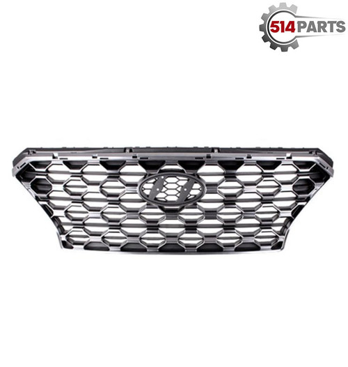 2019 - 2020 HYUNDAI SANTA FE  FRONT BUMPER COVER GRILLE CHROME without CAMERA HOLE- CALANDRE pour PARE-CHOCS AVANT CHROME sans CAMERA TROU 2019 - 2020 HYUNDAI SANTA FE  FRONT BUMPER COVER GRILLE CHROME without CAMERA HOLE- CALANDRE pour PARE-CHOCS AVANT CHROME sans CAMERA TROU