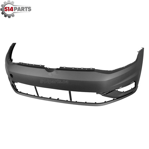 2018 - 2021 VOLKSWAGEN GOLF HATCHBACK/SPORTWAGEN FRONT BUMPER COVER without PARKING SENSOR HOLES - PARE-CHOC AVANT sans TROUS de CAPTEUR