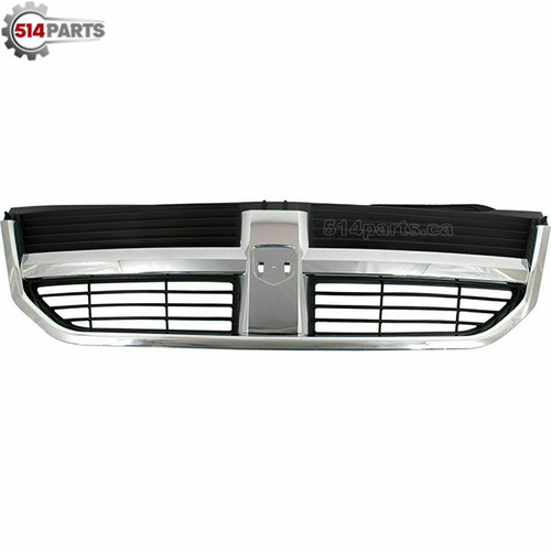 2009 - 2010 DODGE JOURNEY FRONT BUMPER COVER GRILLE BLACK with CHROME MOLDING - CALANDRE pour PARE-CHOCS AVANT NOIR avec MOULURE CHROME 2009 - 2010 DODGE JOURNEY FRONT BUMPER COVER GRILLE BLACK with CHROME MOLDING - CALANDRE pour PARE-CHOCS AVANT NOIR avec MOULURE CHROME