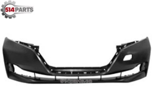 2018 - 2023 NISSAN LEAF S/SV AND SL WITHOUT PLUS MODELS FRONT BUMPER COVER without LOWER VALANCE HOLES - PARE-CHOCS AVANT sans TROUS pour VALANCE DU PARE-CHOCS