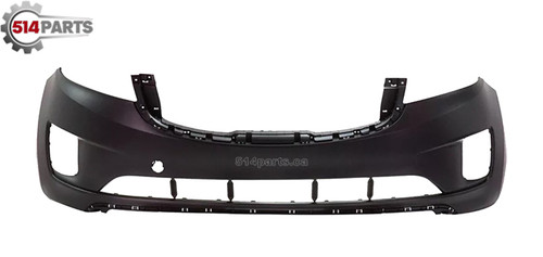 2015 - 2018 KIA SEDONA EXCEPT SX/SXL FRONT BUMPER COVER without PARKING SENSOR HOLES - PARE-CHOC AVANT sans TROUS de CAPTEUR