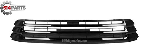 2017 - 2019 TOYOTA HIGHLANDER SE MODELS FRONT LOWER BUMPER COVER GRILLE MATTE-BLACK FOR use without CAMERA - CALANDRE INFERIEUR pour PARE-CHOCS AVANT NOIR MAT a UTILISER sans CAMERA