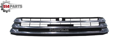 2017 - 2019 TOYOTA HIGHLANDER and HIGHLANDER HYBRID LIMITED MODELS FRONT LOWER BUMPER COVER GRILLE CHROME FOR use with CAMERA - CALANDRE INFERIEUR pour PARE-CHOCS AVANT CHROMEE a UTILISER avec CAMERA