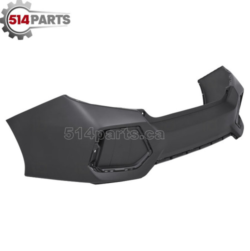 2017 - 2020 HONDA CIVIC REAR BUMPER COVER WITHOUT PARK ASSIST SENSOR HOLES - CACHE DU PARE-CHOCS ARRIERE SANS TROUS POUR CAPTEURS D'ASSISTANCE AU STATIONNEMENT