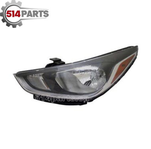 2018 - 2022 HYUNDAI ACCENT HALOGEN HEADLIGHT ASSEMBLY - ENSEMBLE DE PHARE HALOGÈNE