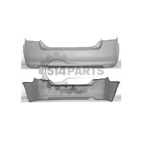 2007 - 2012 NISSAN SENTRA 2.5L PRIMED REAR BUMPER COVER  - PARE-CHOC ARRIERE