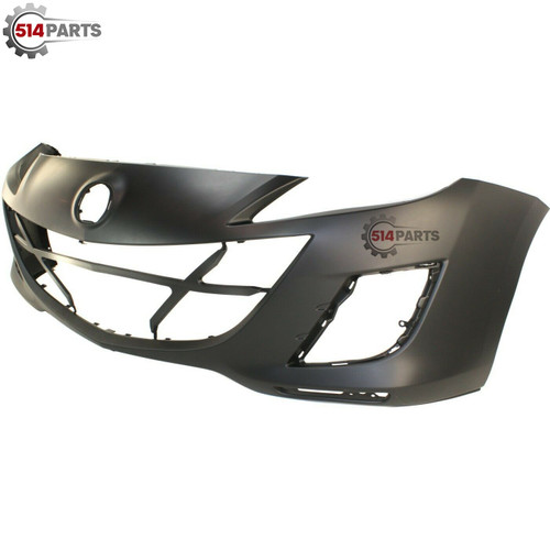 2010 - 2011 MAZDA 3 2.0L with BUMPER OVERLAP Driver/Passenger SIDE INSERT PRIMED FRONT BUMPER COVER - PARE-CHOC AVANT