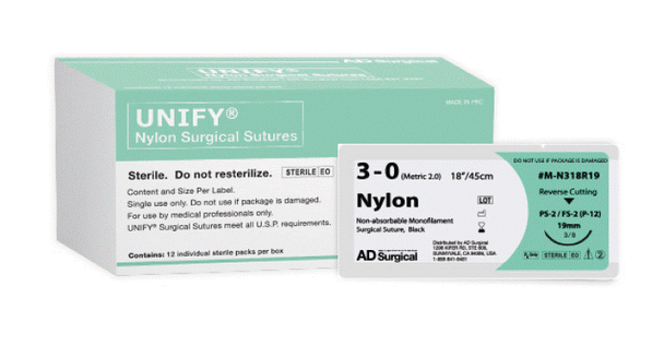 UNIFY® Nylon Surgical Sutures USP 3-0