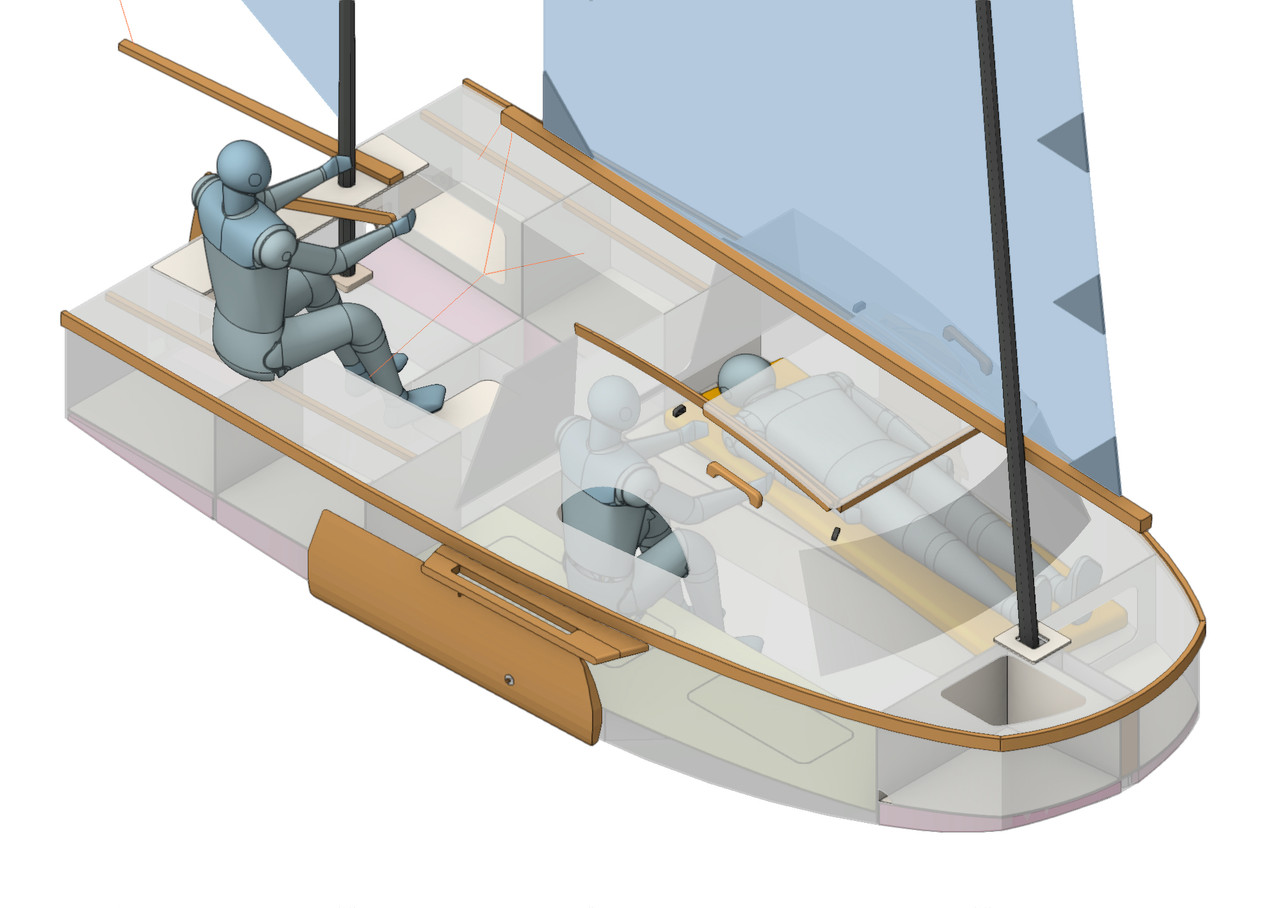 Micro Scow 4M Coastal Cruiser Digital Plans