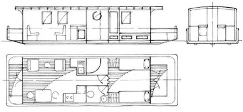 Somerset 11 Houseboat Plans