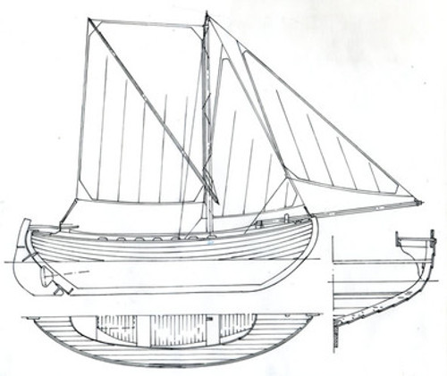 18'7" Snipa Sprit Sailing Fishing Boat