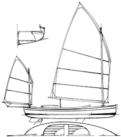 16' Casco Bay Canoe Yawl Plans