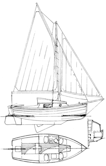 19' Jola Gaff Cutter Plans