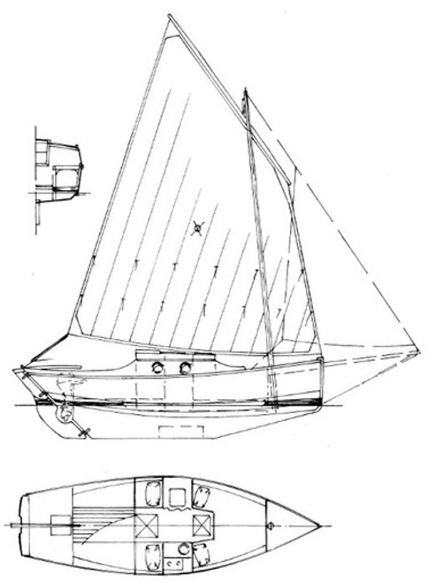 25' 4" Breton Lugger Plans