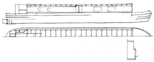 57' Avoncliff Narrow Boat Plans