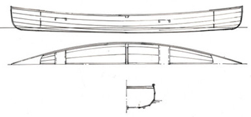 16' Hazelnut Clinker Canoe