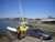 Strike 20 racing trimaran using a F18 beach cat for hulls and rig
