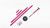 Pink Powder Coated Removeable Dance Pole Kit
