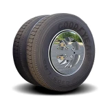 22.5" Twist & Lock Stainless Dual Drive Aero Covers w/ Window