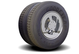 Twist And Lock Stainless Steel Mirror Finish With Window Aero Cover Kit For 24.5 Inch Wheels