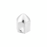 1-1/2" Chrome Steel Pointed Nut Covers