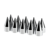 33mm X 4-1/8" Chrome Plastic Spike Nut Cover - Thread-On