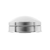 Pointed 2-Piece Style Front Axle/Hub Hat Only - Chrome (2-Pack)