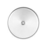 8" Chrome Rear Hubcap With Iron Cross Spinner