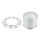 Chrome Dome Rear Axle Cover 2PC Kit For 1-1/2" Nut Cover - Aluminum Wheel