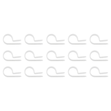 1/2" I.D. Natural Nylon Cable Clamps (15-Pack)