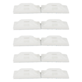 1" Natural Nylon Adhesive Wire Tie Mount 50 Lbs Ties (10-Pack)