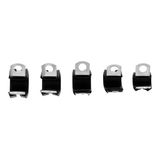 1" I.D. Santoprene Insulated Clamps w/ 1/4" Mounting Hole (10-Pack)