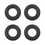 1" Mounting Hole Black Vinyl Grommet (4-Pack)