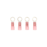 8 AWG 5/16" Stud CS Heat Shrink Ring Terminal - Pink (4-Pack)