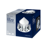 Spike Rear Axle Cover With 33mm Spike Thread-On Nut Covers - Chrome