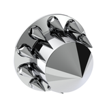 Spike Rear Axle Cover With 33mm Spike Thread-On Nut Covers - Chrome