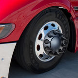 Dome Front Axle Cover With 33mm Spike Thread-On Nut Covers