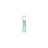 16-14 AWG #10 Stud CS Heat Shrink Hook Terminal - Blue (5-Pack)
