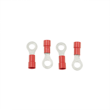 8 AWG 1/4" Stud HD Vinyl Ring Terminal (4-Pack)