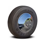 22.5" Twist & Lock Stainless Steel Front Wheel Cover - Mirror Finish