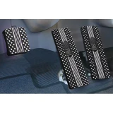 Flat Diamond Black Kenworth T440 T470 T700 T800 And W900 1994 Through 2006 Billet Pedal Set
