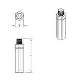Hex Aluminum Gladhand Extension Grip (Pair)