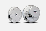 RealWheels 16.5, 17.5 & 19.5 Inch Rear Set Low Profile Cover Up Hub Covers For Hino, Isuzu 6 Lug Ball Seat Wheels